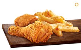 Fried Chicken Meal (Two piece)